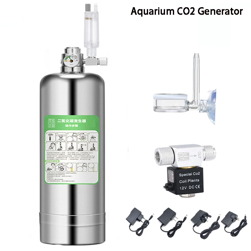 Aquarium CO2 Generator system Kit Stainless Steel CO2