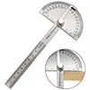 180 Degree Protractor Metal Angle Finder Angle Ruler Woodworking Tools Measuring Ruler Angle Meter Stainless Steel Goniometer 3