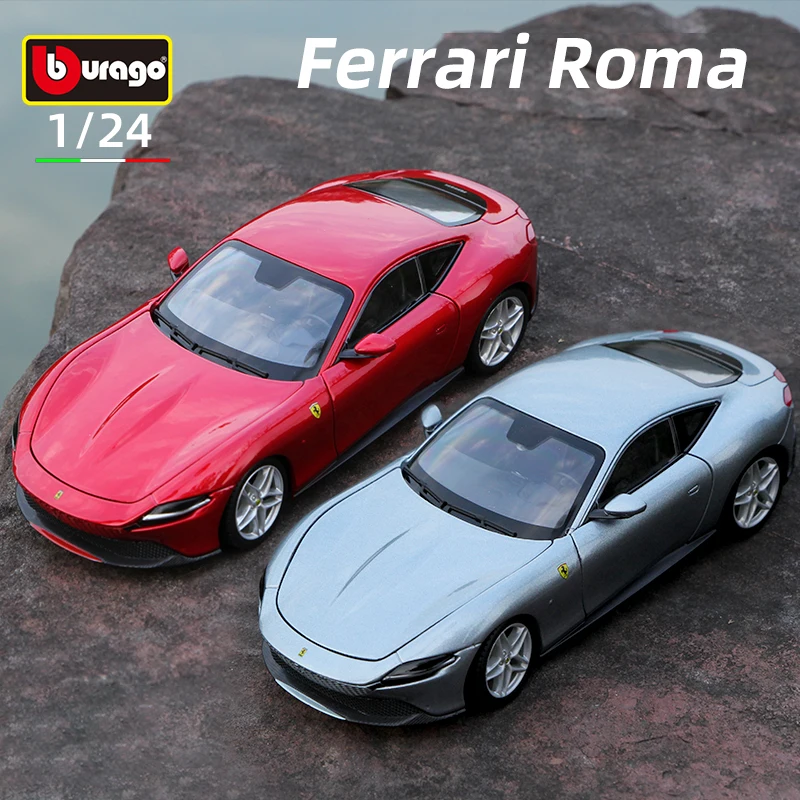 

Bburago 1:24 Ferrari Roma Alloy Sports Car Static Die Cast Vehicles Model Toys Diecast Voiture Gifts Collectible