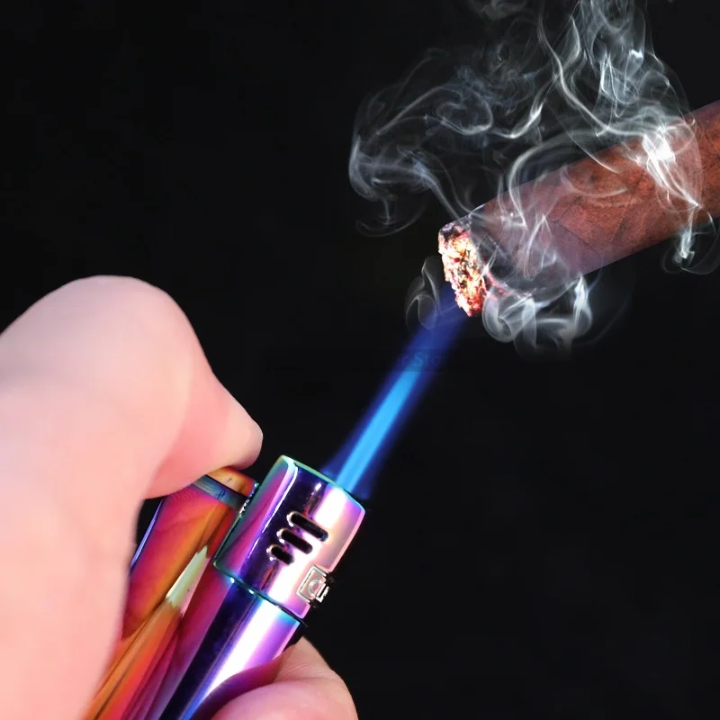 Description Picture 4 of itemSpanish Original Clipper Lighters Direct Jet Flame Butane Gas Metal Electronic Lighters Collection Of High-quality Men'S Gadgets