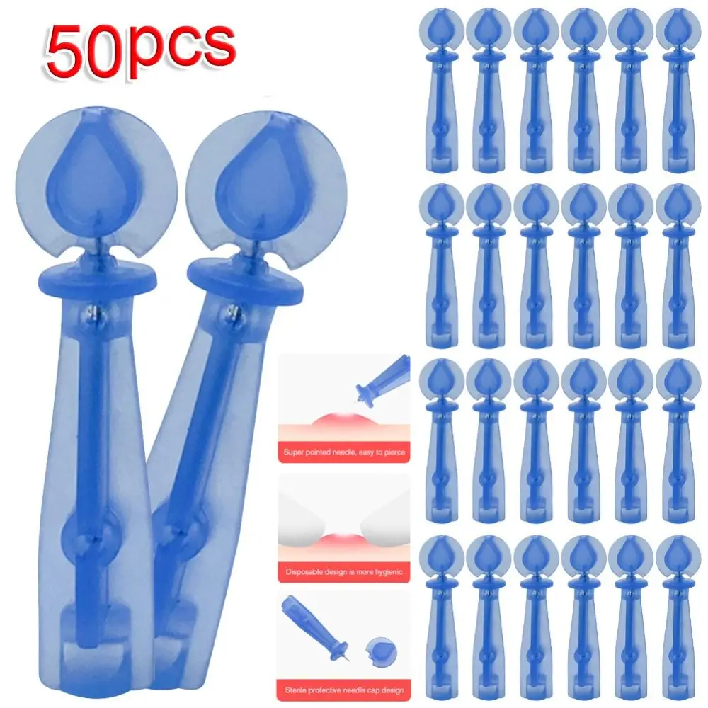 

50Pcs/set Blackhead Remover Acne Needle Tool Disposable Acne Needles Fat Grain Beauty Skin Care Tool Blackhead Remover Tools