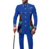 New Casual African Fashion Men's Suit Slim Two-piece Set Спортивный Костюм Мужской Pant Sets Ropa Para Hombres Suits for Men 5