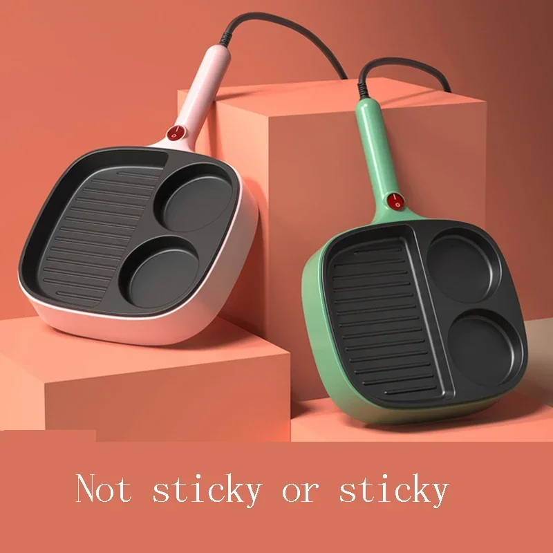 Household non-stick pan omelette god multi-function egg burger machine plug-in special flat bottom breakfast pancake pan 5