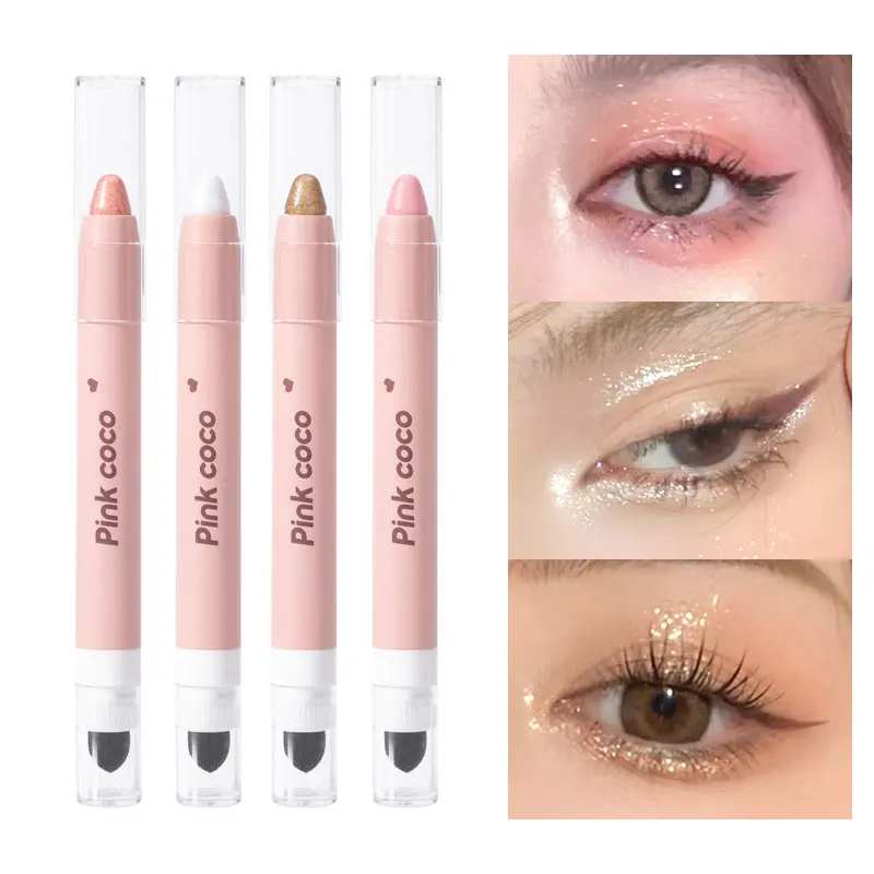 

Тени для век лежа шелкопряда хайлайтер ручка корейские глаза макияж матовый белый жемчуг высокий блеск Сияющие тени для век