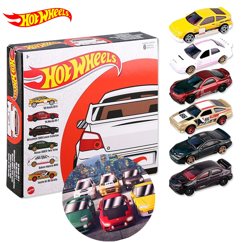 Hot Wheels Japanese Multipacks Of Toy Cars, 164 Scale, Authentic Decos