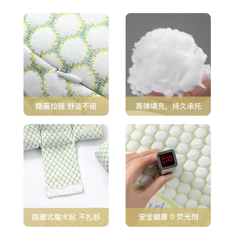 Enlarge and widen the side sleeping pillow waist protection side sleeping pillow for breastfeeding pure cotton maternity