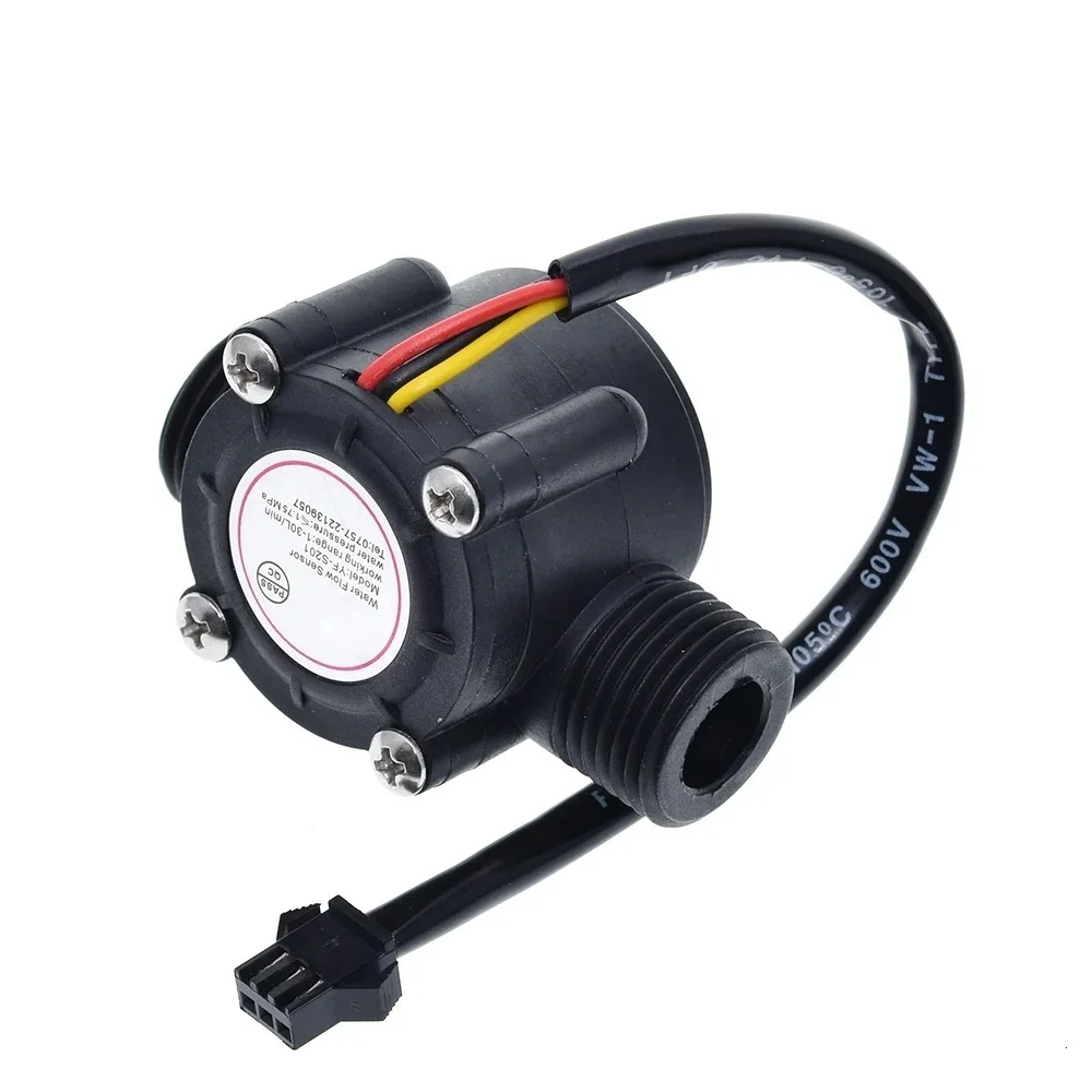 DC 5-18V Water Flow SensorFlowmeter Hall Flow Sensor Water Control Liquid 1-30L/min 2.0MPa Sensor Switch YF-S201 water flow sensor