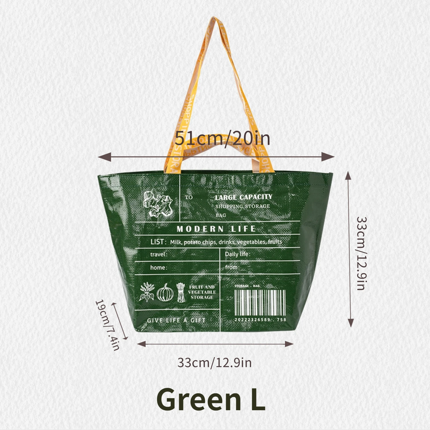 Large-capacity Waterproof Supermarket Grocery Shopping One-shoulder Portable PP Woven Shopping Bag for retail stores，boutique 5