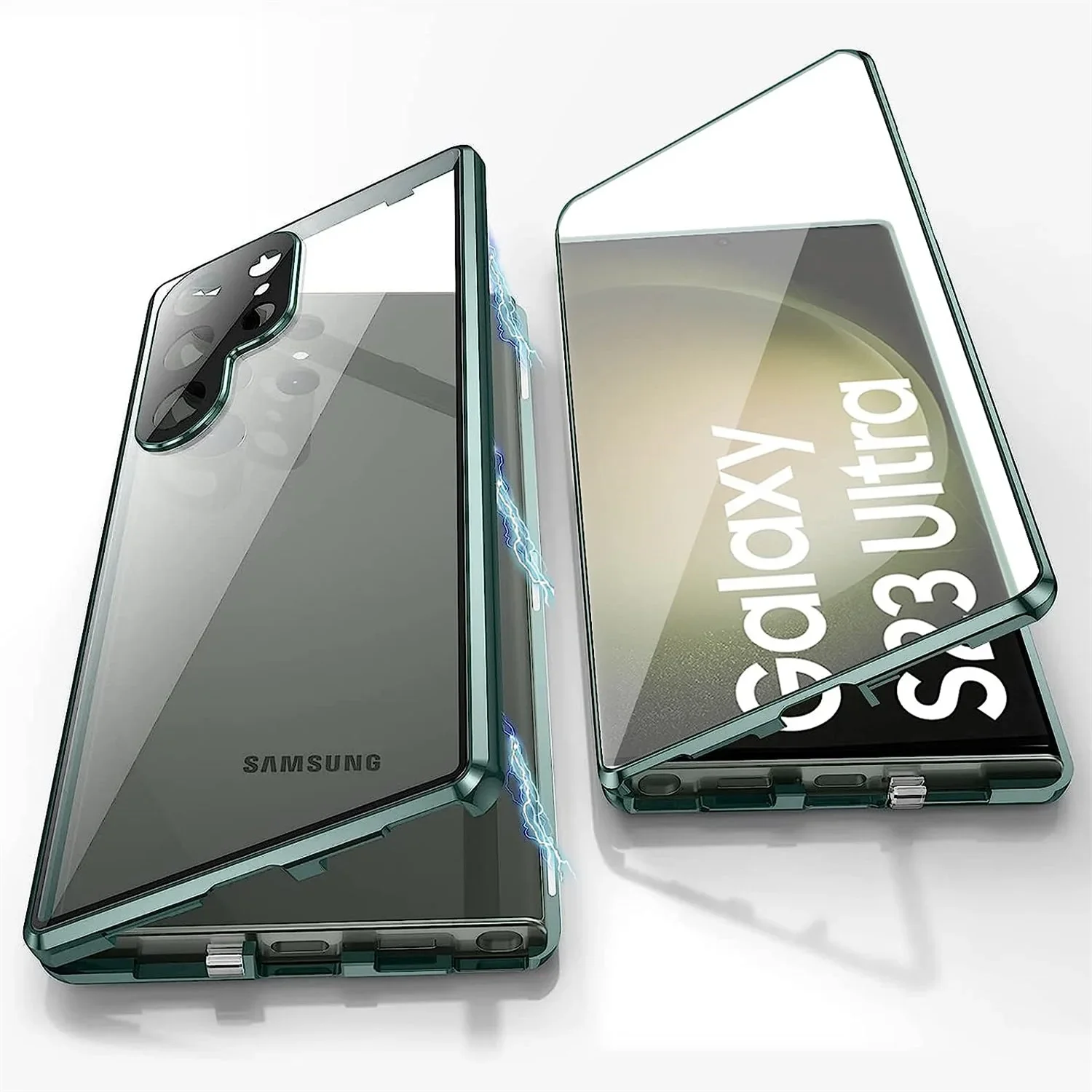 Luxury Metal Alloy Magnetic 360° Full Surround Screen HD Glass Protection Case