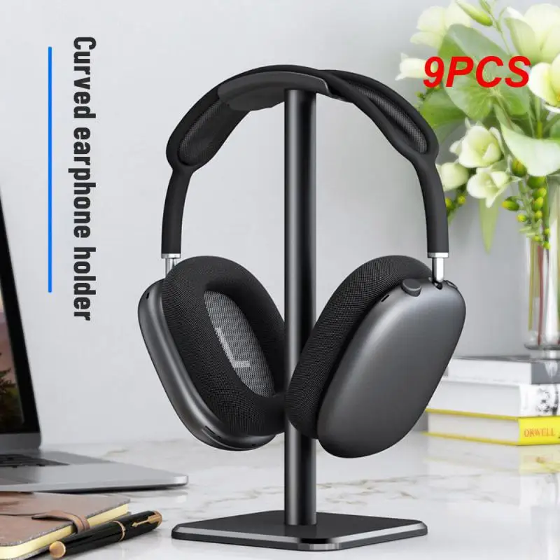 

9PCS Headphone Stand Universal Aluminuim Headset Holder Aluminum Supporting Bar Flexible Headrest Fashion Headphone Hanger