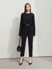 Amii Minimalist Spring New Round Neck Hollow Twisted Flower Pick Hole Process Cotton Knitted Sweater Loose Short Top 12541123 4