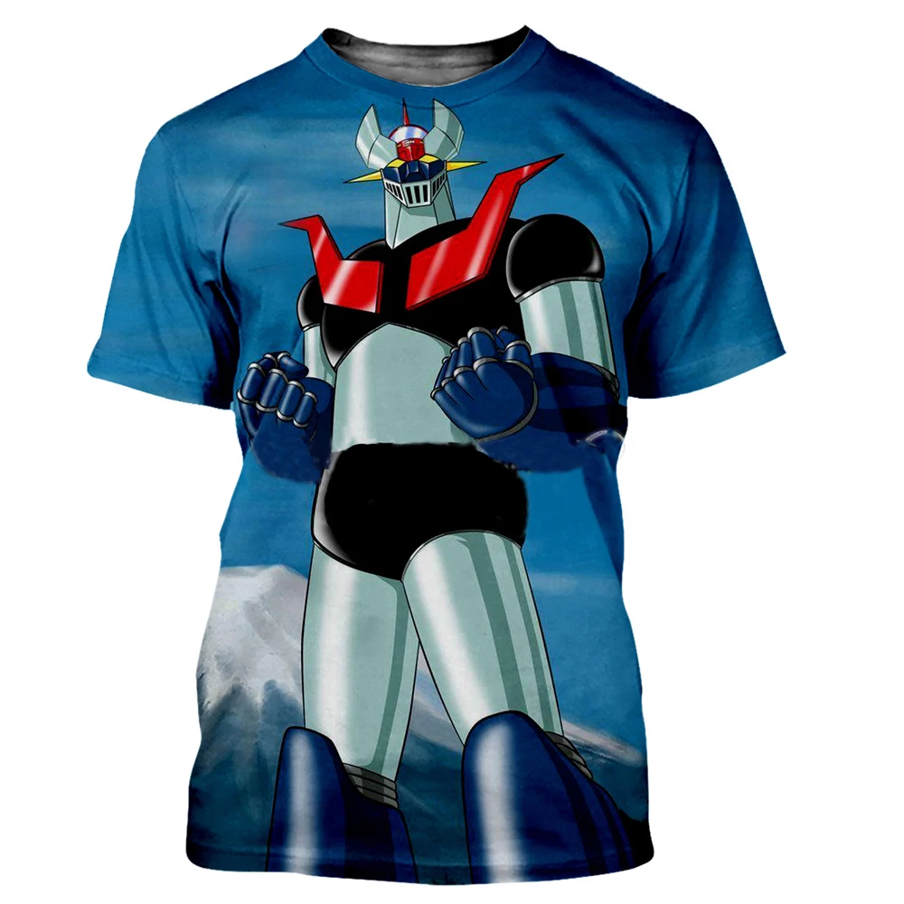 Mazinger Z 3D Print Short Sleeve T Shirts