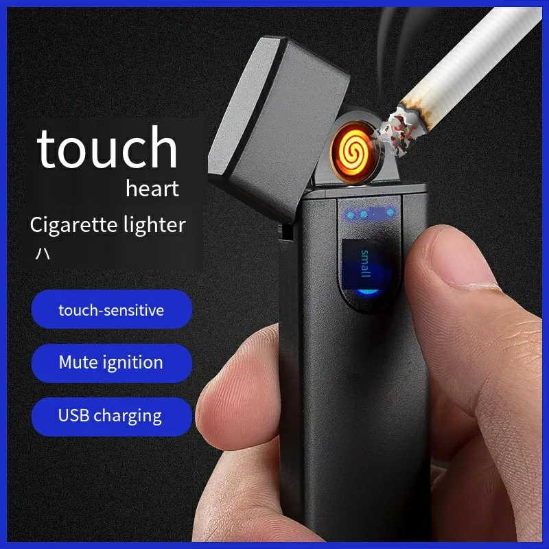 2022 New Portable Lighter Windproof Usb Rechargeable Lighter Touch Induction Heating Wire