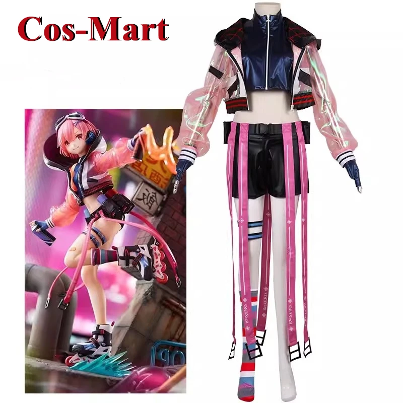 

Cos-Mart Anime Re:Life In A Different World From Zero Ram Rem Cosplay Costume Neon CitySweet Uniforms Party Role Play Cloth