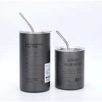 320/600ml Mug Coffee Cup With Lid Espresso Cups Aesthetic Cold Stainless Steel Pretty Coffeeware Drinkware Drink Items Straw Bar 6