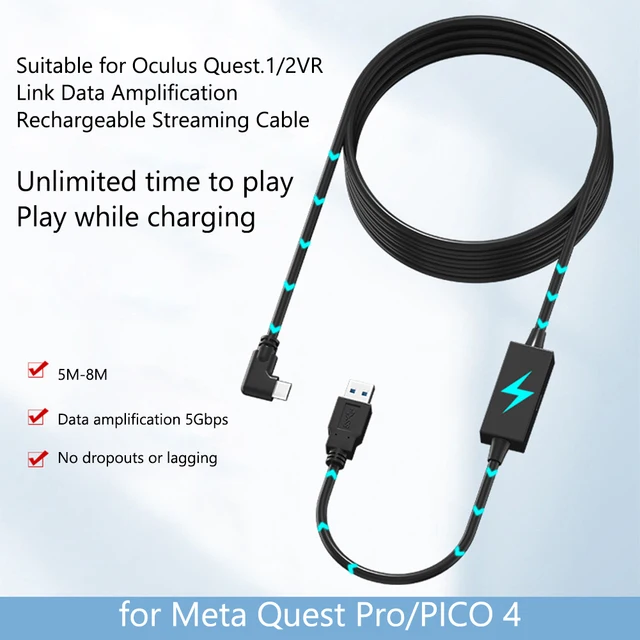 5gbpsデータ転送ケーブルusb3.2 gen2 to type-c,oculus Quest 2用ケーブル,vrヘッドセット,アクセサリ