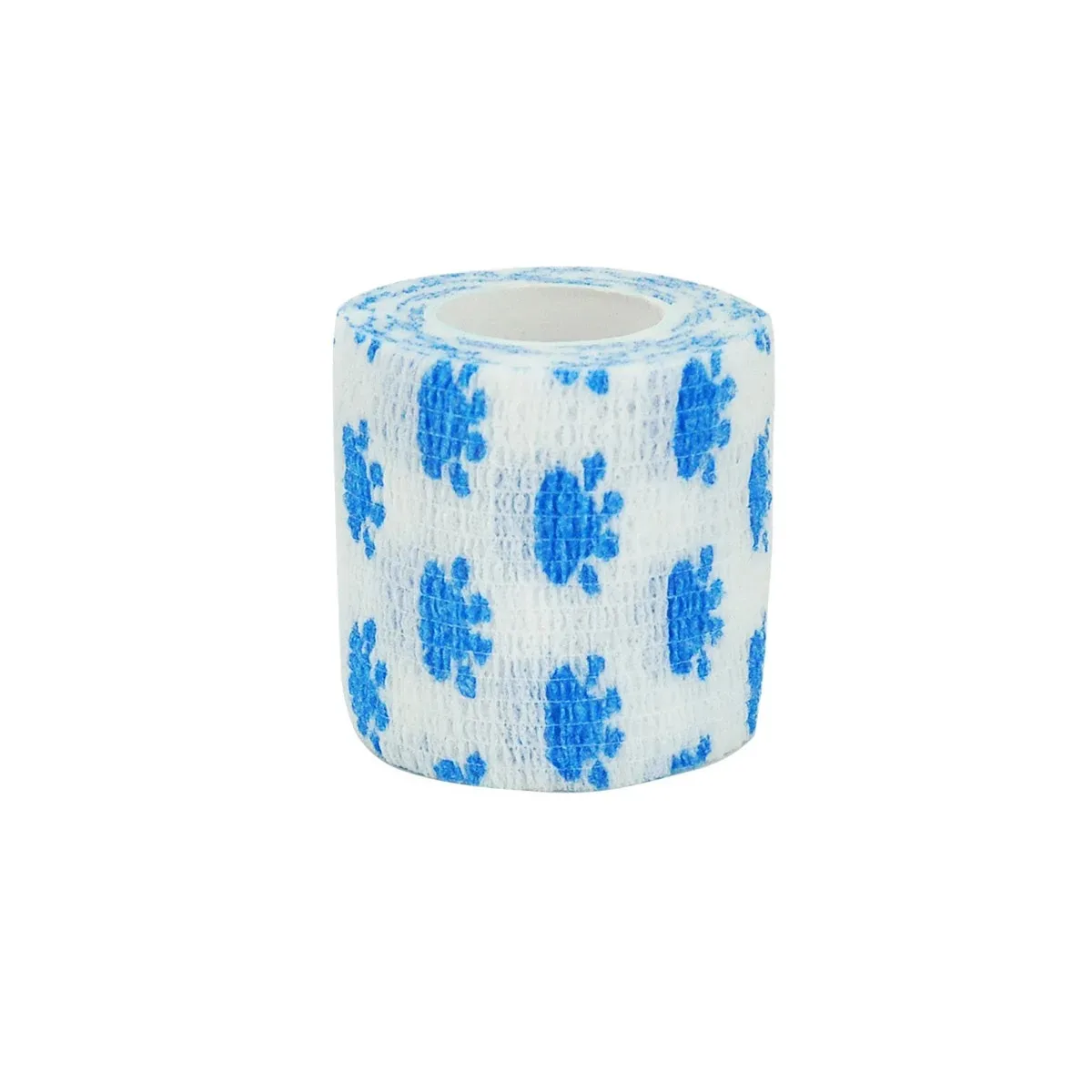 Blue paw Printed Motion Self Adhesive Elastic Bandage 4.8m Sports Wrap Tape for Finger Joint Knee