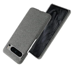 Luxury Fabric Antiskid Cover - Premium Cloth Case - Pixel 5 (Dark Gray)