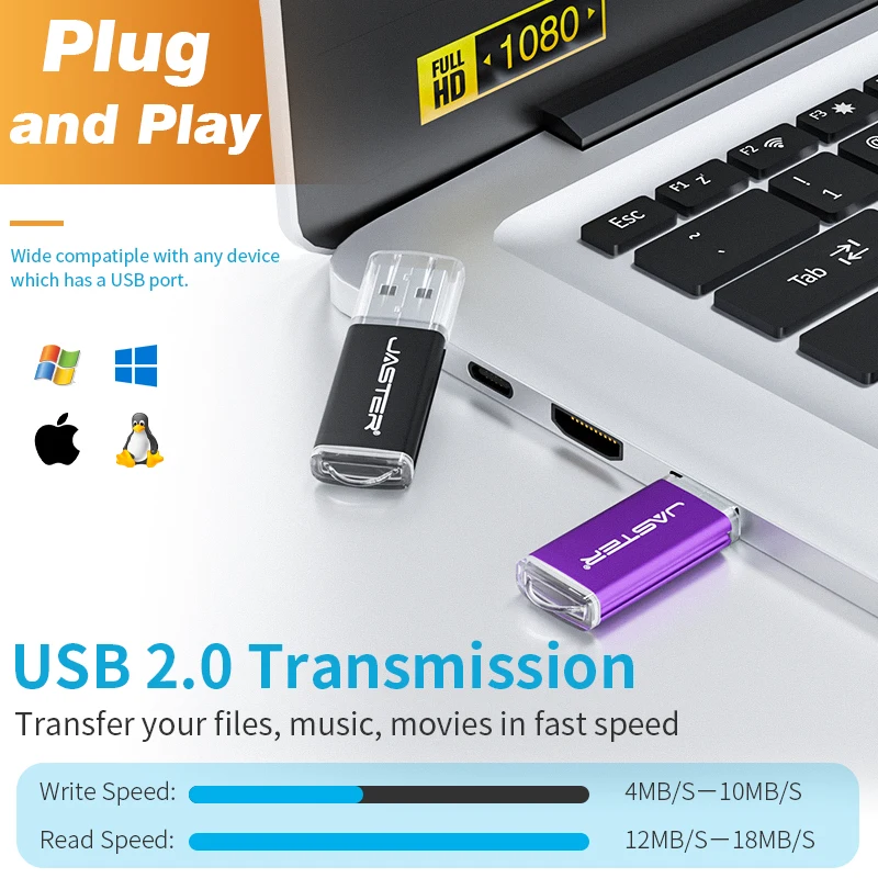 미니 금속 펜 드라이브 128GB 휴대용 USB 플래시 드라이브 64GB 크리 에이 티브 비즈니스 선물 메모리 스틱 무료 키 체인 Pendrive 32GB 블랙