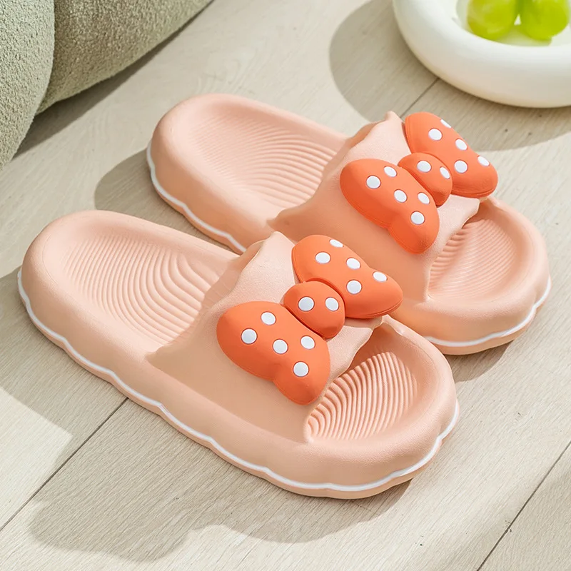 

Fashion Pink Bowknot Platform Flip Flop for Women 2024 Summer Non Slip Home Slippers Woman Thick Sole Slides Sandals ﻿