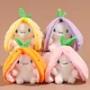 Funny Strawberry Carrot Rabbit Plush Toys Stuffed Into Fruit Transform Soft Animals Bunny Doll For Boys Girls Birthday Gift