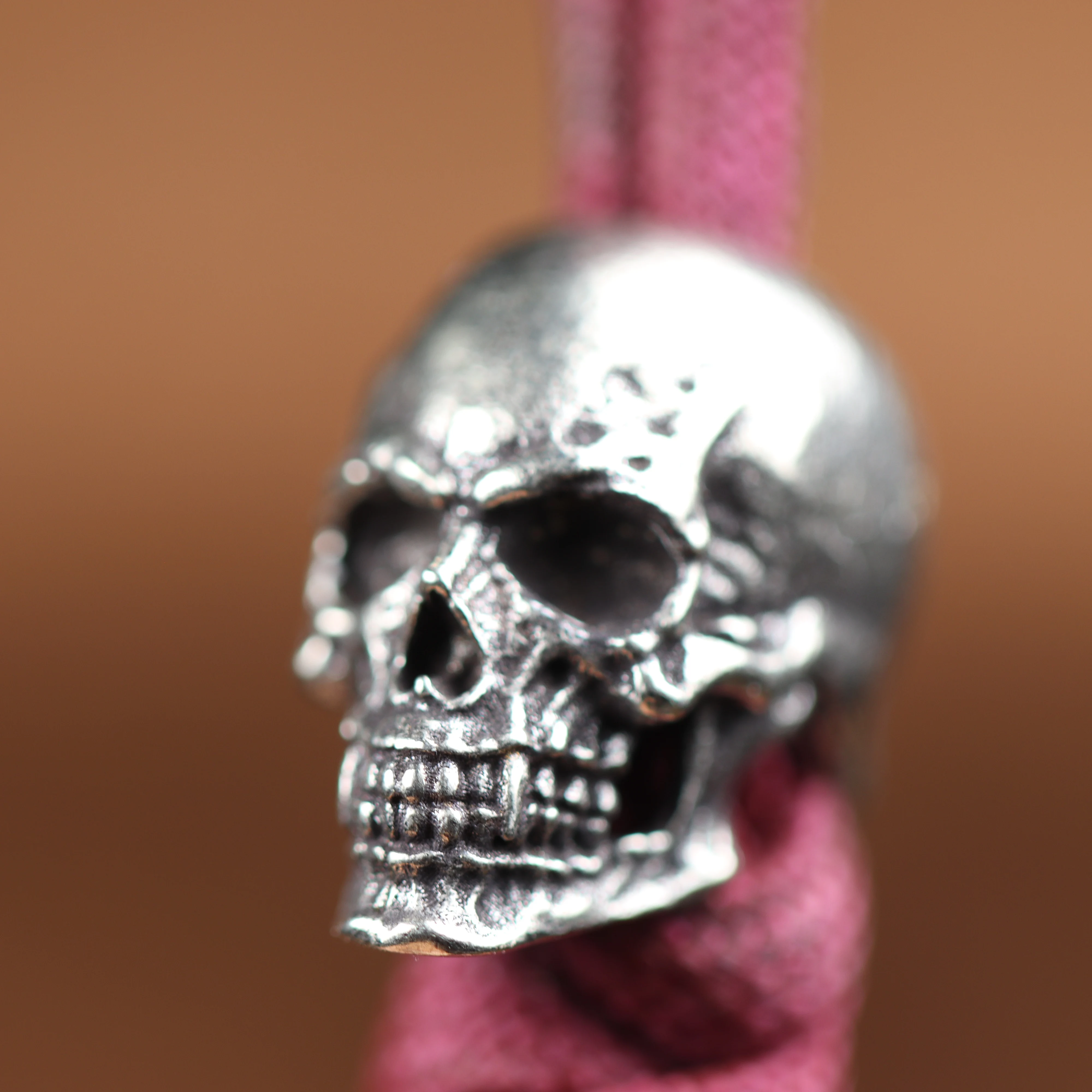 Paracord Rope Braided Paracord Paracord Bracelet Paracord Accessories Outdoor Knife Lanyard Paracord Lanyard Pendants Spike Skull Head Brass Knife Bead Punk