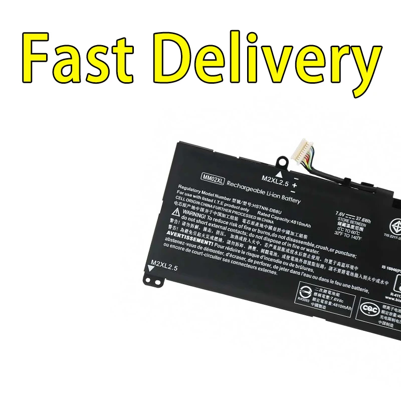 Bateria do Portátil para hp Pavilion Mm02xl 13-an0001na 13-an0001nk 13-an0005tu 13-an0020ca 13-an0032tu 13-an0032ur Alta Qualidade Novo - Imagem 5