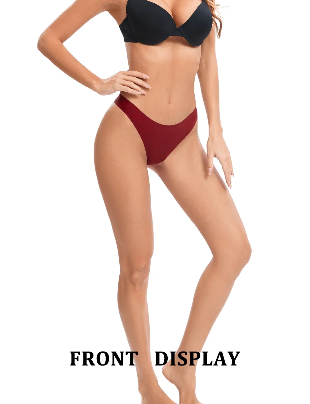 POKARLA Women Sexy Thongs Comfortable Cotton Crotch Thong Ladies Soft G-String Underwear Female Intimates Lingerie 10pcs/set