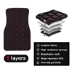 4pcs Car Floor Mats Universal Waterproof 3