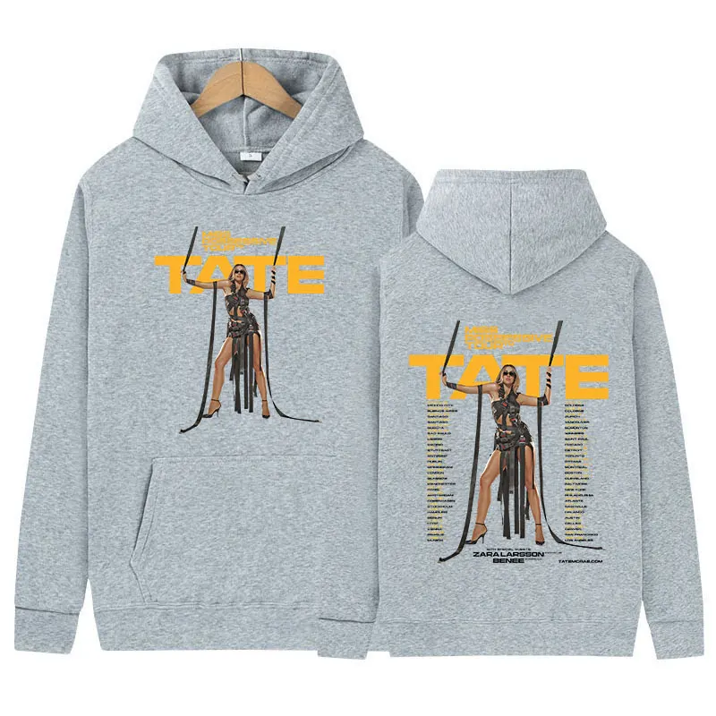 Tate McRae Miss Possessive Tour 2025 Print Hoodie Men Women Retro Harajuku High Quality Oversized Sweatshirt Fans Gift Clothing 4