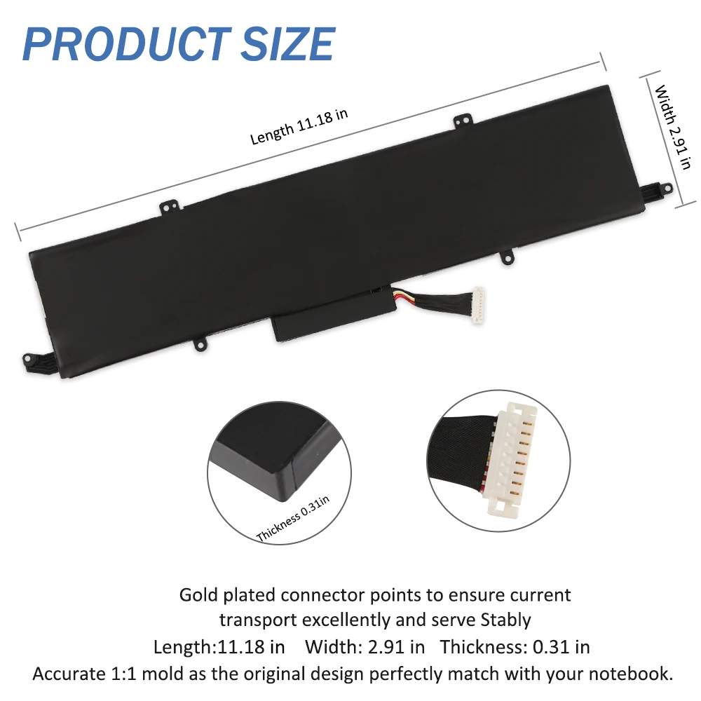 Etesbay-bateria do Portátil para Asus Rog Zephyrus G14 Ga401ii Ga401iv Ga401ih Ga401iu Series Notebook C41n1908 15.4v - Imagem 3