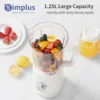 Simplus 1.25L Multi-function Food Processor Blender 3 Blending Modes 3 Interchangeable Cups Travel Cup Mason Cup, Juicer blender 4