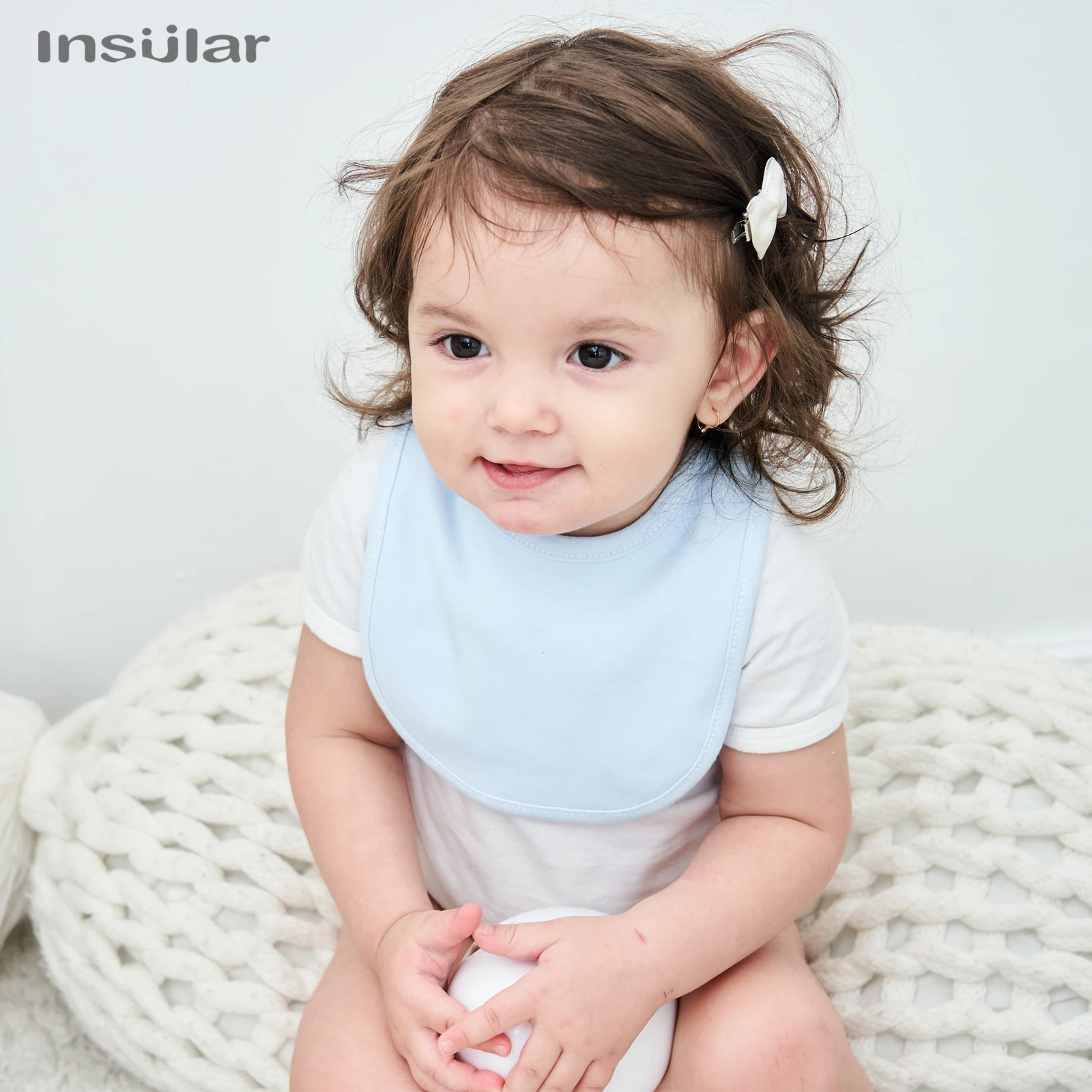 Baby Bib Insular Soft Cotton Baby Drool Bibs Cute Scarf Comfortable Drooling and Teething Saliva Towel Newborn Feeding