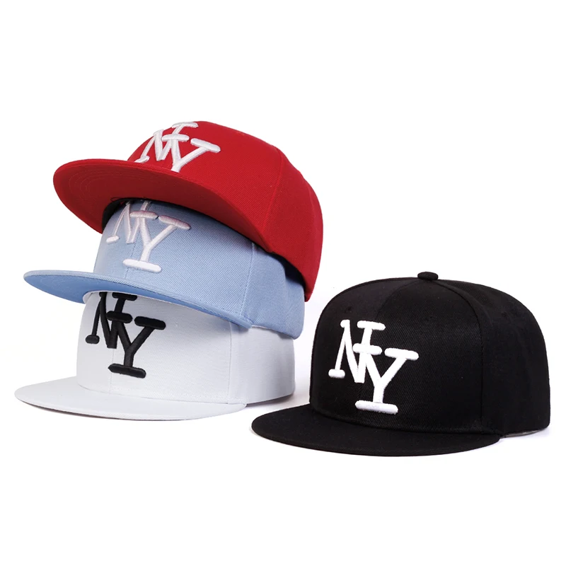 NY Letter Embroidery Snapback Hat Adjustable Sunscreen Leisure Hat