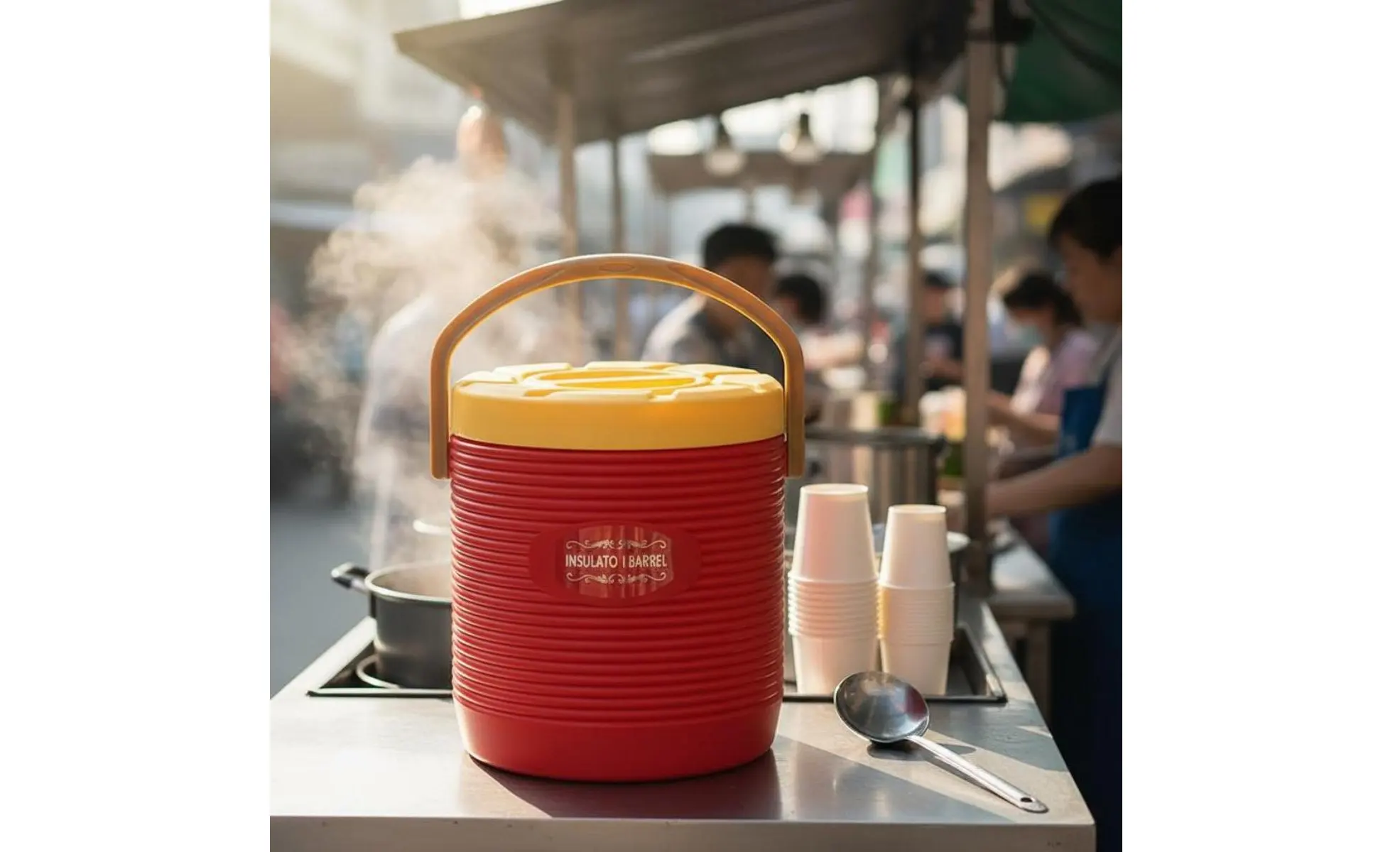 Stainless Steel Insulated Container Long-Lasting & Sturdy Large Capacity Thermal Jug Insulated Beverage Dispenser Leak-Resistant Stainless Steel Insulated Container Long-Lasting & Sturdy Large Capacity Thermal Jug Insulated Beverage Dispenser Leak-Resistant