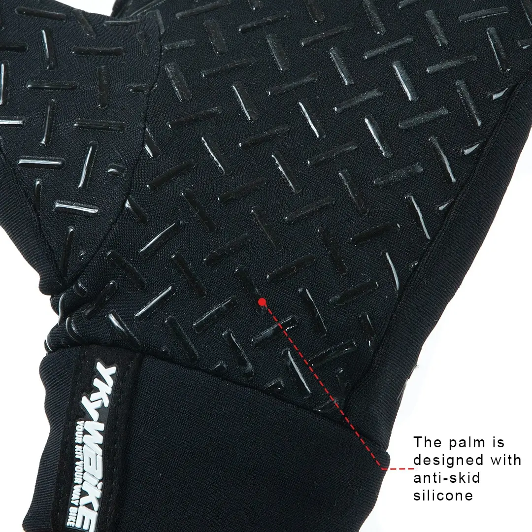 YKYWBIKE Winter Cycling Gloves Men Women Touch Screen Padded Bike Glove Water Resistant Windproof Warm AntiSlip Elastic Running 4