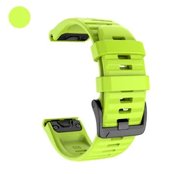Silicone Sport Bracelet with Quick Release - 22/26mm Band - 1PCS QuickFit 22mm (Green)