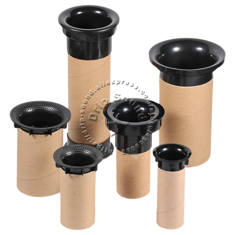 Hapivida Tubo De Puerto De Altavoz (2 Uds.) 50mm De Diámetro - Plástico ABS Para Reflejo De Graves En Cajas De 4 A 6 Pulgadas