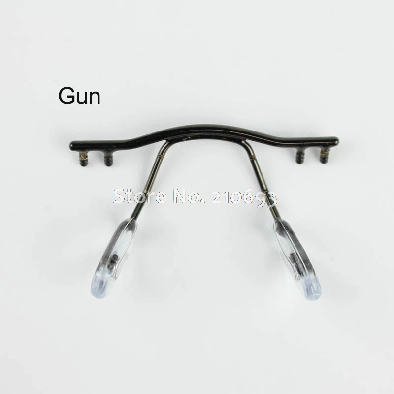 10pcs Stainless Steel Glasses Nose Pad Holders / Bridge - Replacement Parts For Rimless Eyeglass Frames