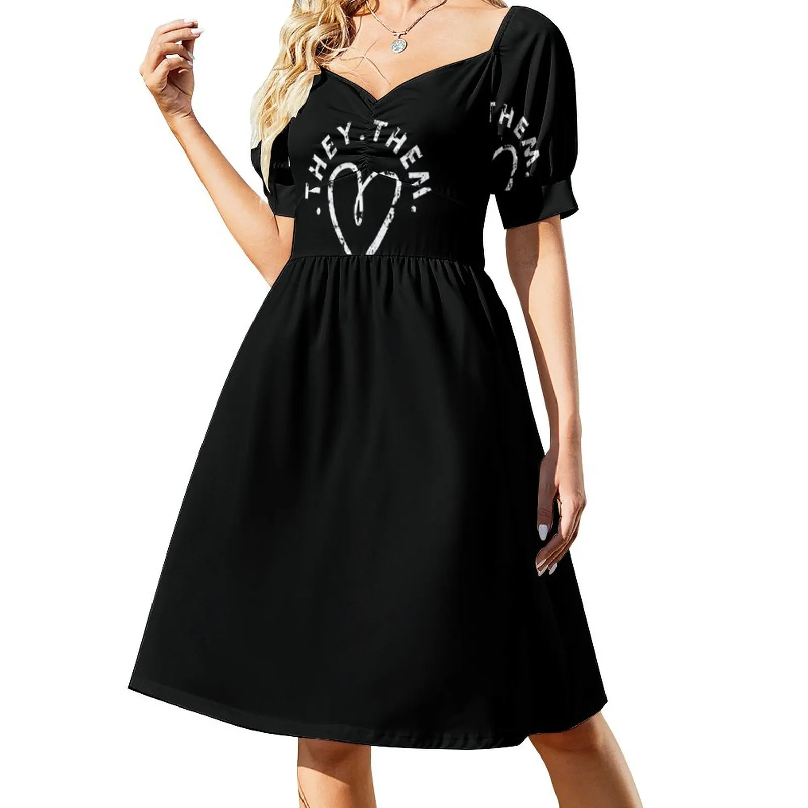 

THEY/THEM - WITH HEART Sleeveless Dress cocktail dresses summer dress for women 2024 summer dresses for women 2024