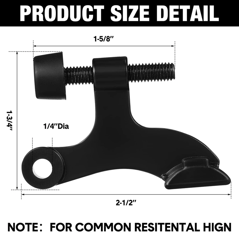 B-Est 20 Pieces Hinge Pin Door Stops Satin Brushed Door Stopper Adjustable Heavy Duty Hinge Stopper
