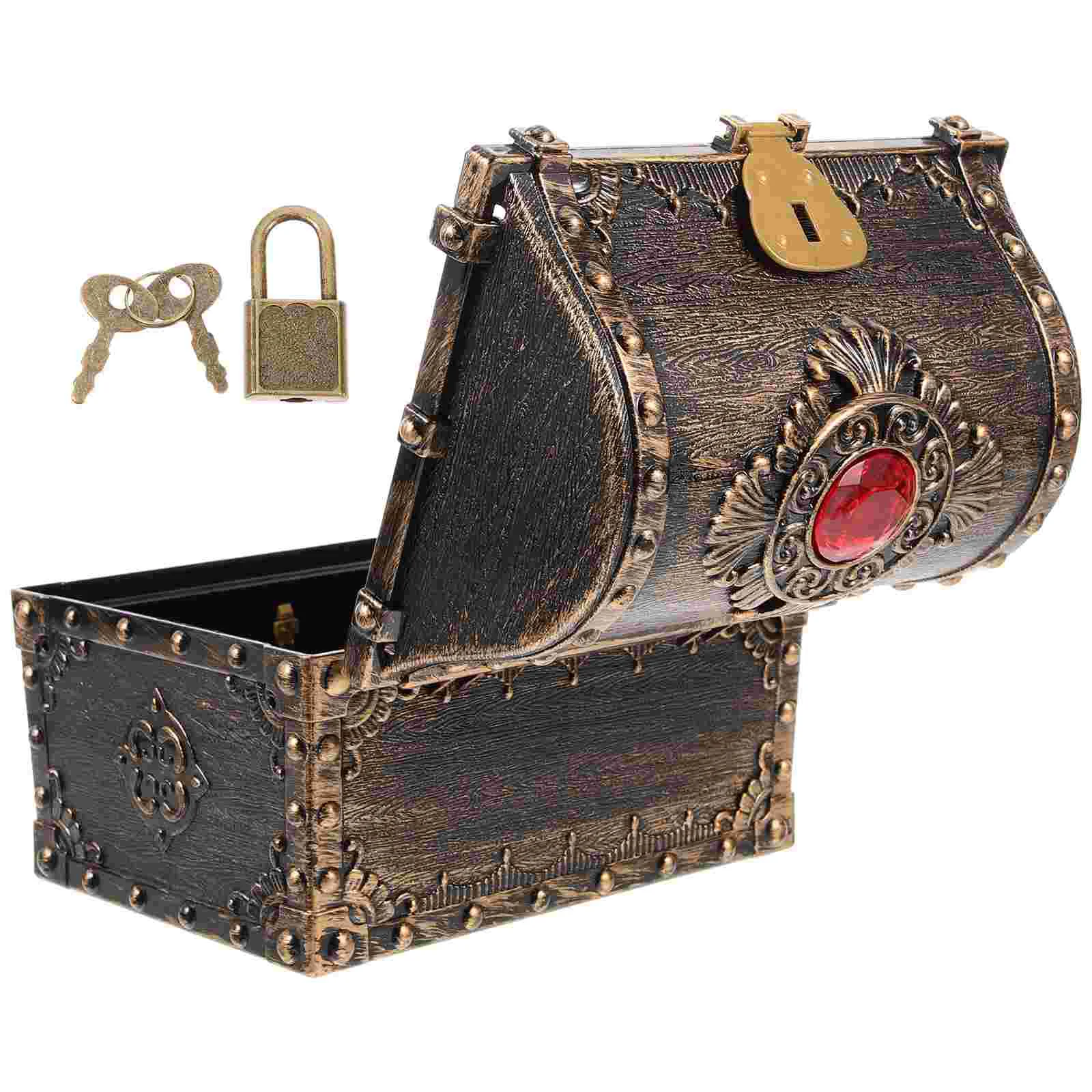 

Small Treasure Box Pirate Chest Vintage Treasure Box Small Treasure Chest with Lock and Key