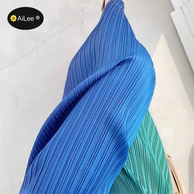 Women's Gradient Pants Casual Fade Straight Leg High Waist Elastic Pleated Loose Fashion Wide Leg Pants Y2k Clothes Ropa Mujer