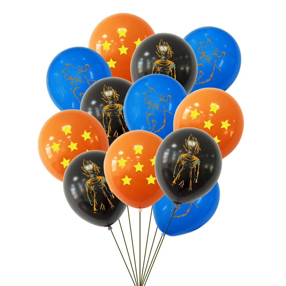 12pcs Star Ball Theme Party Decoration Balloon Goku Balloon decorazione per feste di compleanno per bambini