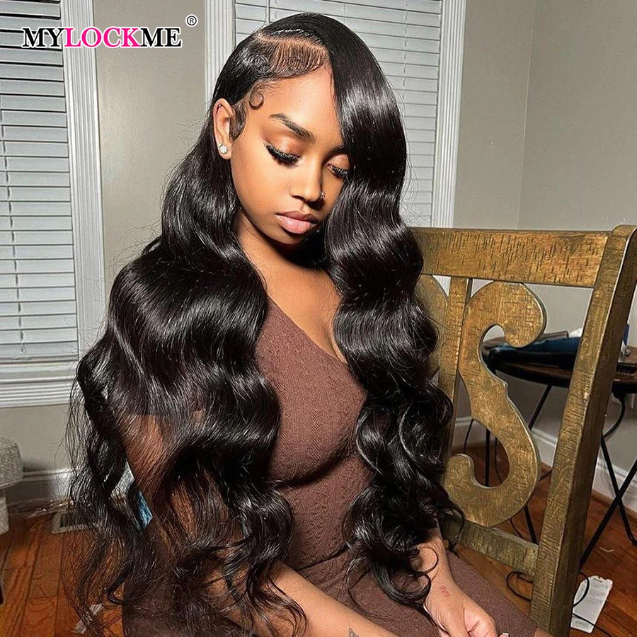 

Lace Front Human Hair Wigs Mylockme 13x6 Sale Body Wave Cheap Pre Plucked 12a Grade Hd Transparent Lace Frontal Wig 13x6