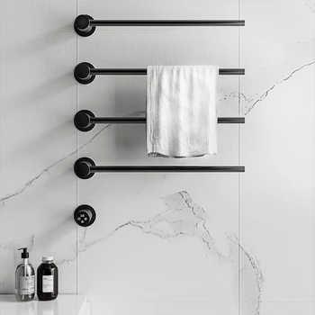 ราวแขวนผ้าเช็ดตัวไฟฟ้า ให้ความร้อนคงที่ สำหรับโรงแรม ห้องน้ำ อุปกรณ์ทำความร้อนผ้าเช็ดตัว ติดตั้งแบบซ่อน อุปกรณ์ห้องน้ำ 1