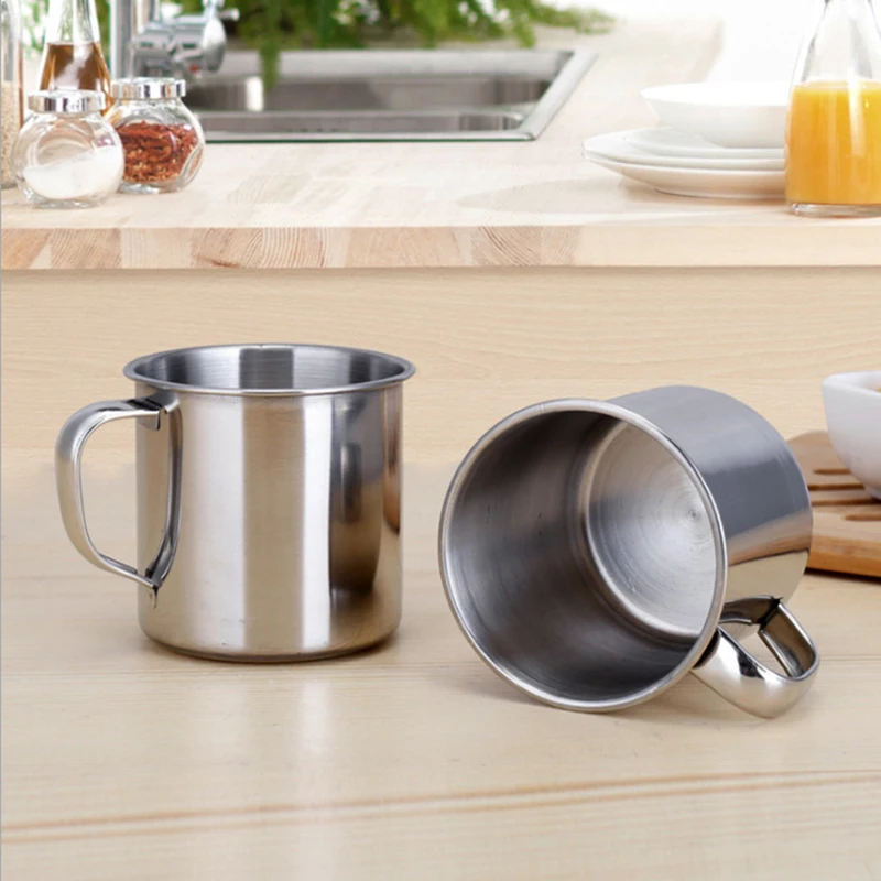 1/3/6pcs Mug Coffee Cup Water Cup Teacup Outdoor Camping Hiking Tea Mug Stainless Steel Office School Gift Useful coffee cup tea cup coffee mug