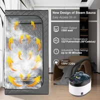 Sauna Box Portable Sauna for Home Full Size Steam Sauna with 4L 2000W Steamer and Remote Control Personal Steam Room for Spa 2