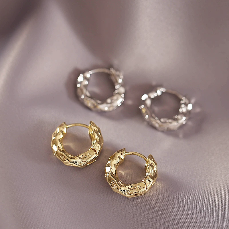 Hoop Irregular Earrings - Image 3