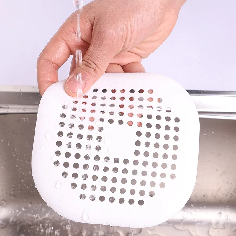 

2pcs Sink filter screen bathroom drain hair anti clogging silicone floor drain sewer filter screen shower accessories sink drain